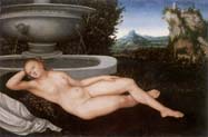 reclining water nymph